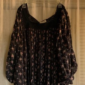 Batwing shabby chic blouse